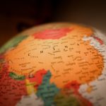 red green and blue world map