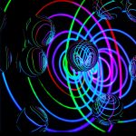 green and yellow spiral illustration